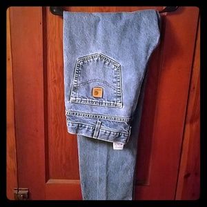 Carhartt relaxed fit blue jeans